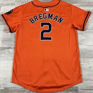Nike Alex Bregman Jersey Orange‎ Houston Astros #2 Youth Large (14/16) $125 MSRP